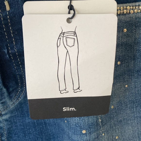 Desigual Studded Straight Leg Jeans - Picture 9 of 10